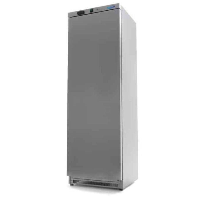 Réfrigérateur - 400 L - 4 étagères réglables - acier inoxydable- MAXIMA
