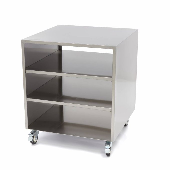 Table acier inoxydable, 60x60cm, charge de 120 kg,  Maxima 09300780