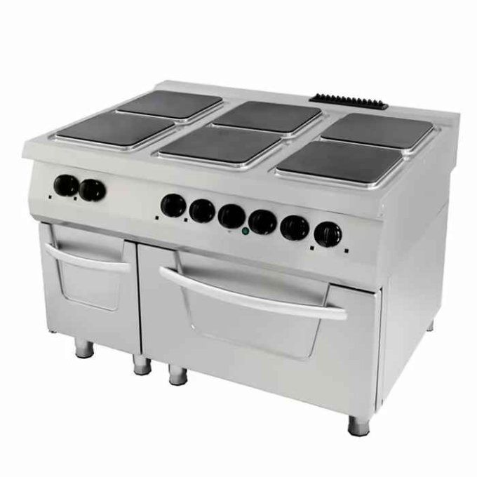 Premium cuisinière - 6 brûleurs - unité triple - profondeur 90 cm - incl four - électrique