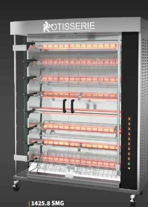 Rôtissoire électrique "Spécial marché" 8 broches 40/48 poulets ROTISOL