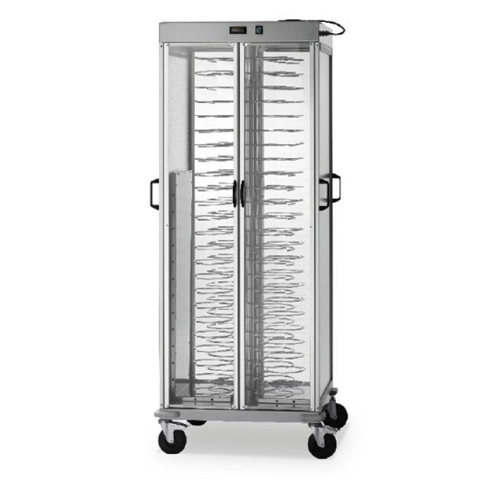 Chariot porte-assiettes chauffé, +60°C, 88x ø 250÷310 mm VIRTUS 3361P84 