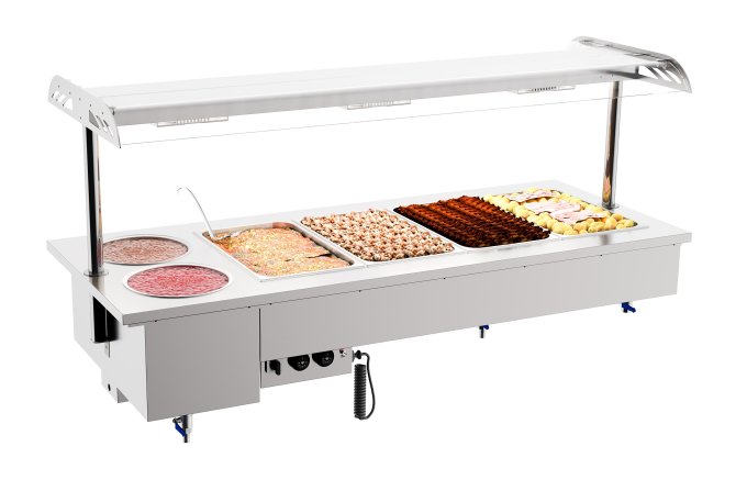 DROP-IN BAIN-MARIE AVEC BOLS 4/1