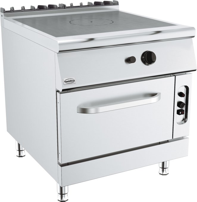 BASE 900 CUISINIERE AVEC PLAQUES COUP DE FEU AVEC FOUR À GAZ