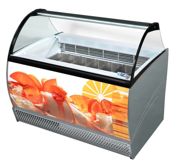 VITRINE À CREME GLACÉE ISABELLA 10 COMBISTEEL 7295.0020