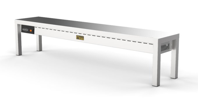 ÉTAGÈRE CHAUFFANTE EN CÉRAMIQUE 1 NIVEAUX 1600  4 HEATERS OF 250W