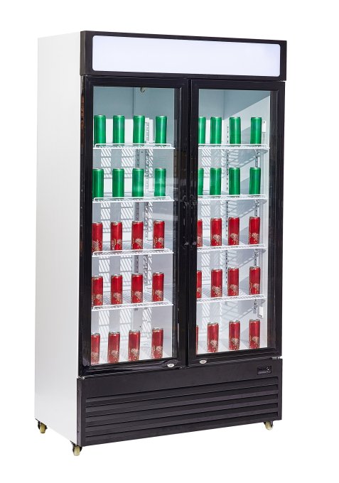 RÉFRIGÉRATEUR 2 PORTES EN VERRE BEZ-750 GD
