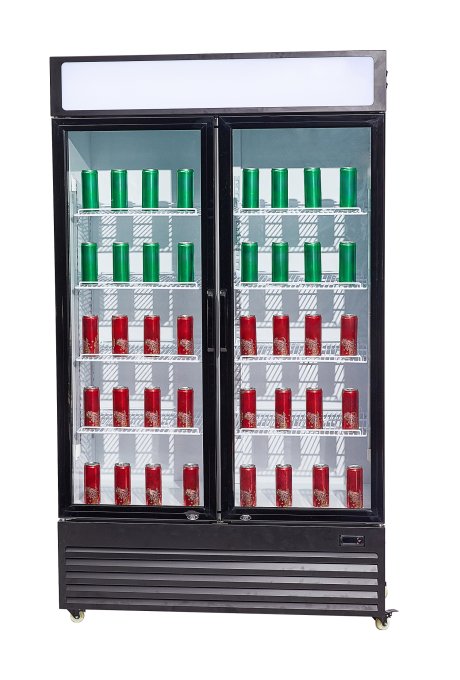 RÉFRIGÉRATEUR 2 PORTES EN VERRE BEZ-750 GD