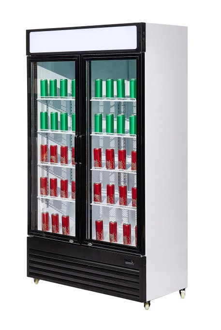 RÉFRIGÉRATEUR 2 PORTES EN VERRE BEZ-750 GD