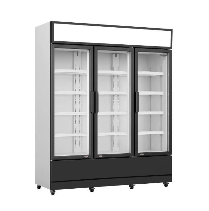 RÉFRIGÉRATEUR 3 PORTES EN VERRE FCU-1200