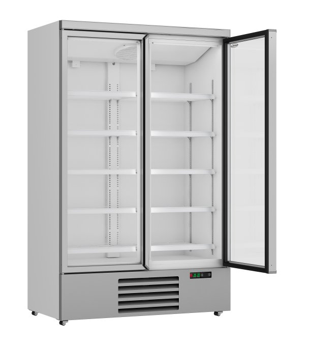 RÉFRIGÉRATEUR 2 PORTES EN VERRE JDE-1000R