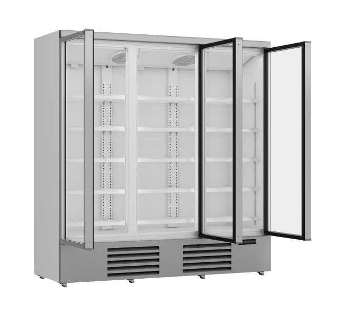 RÉFRIGÉRATEUR 3 PORTES EN VERRE JDE-1530R