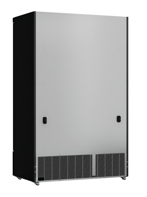 RÉFRIGÉRATEUR 2 PORTES EN VERRE NOIR JDE-1000R BL