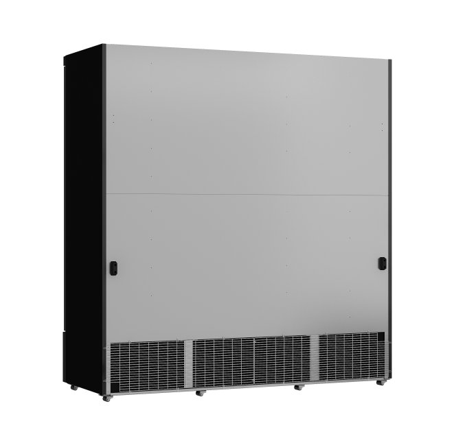 RÉFRIGÉRATEUR 3 PORTES EN VERRE NOIR JDE-1530R BL