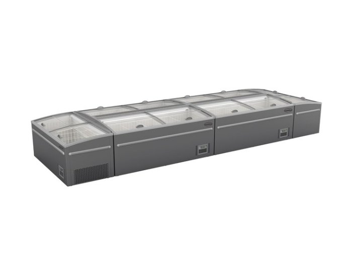 CONGÉLATEUR BAHUT POUR SUPERMARCHÉ GRIS 2500 DÉGIVRAGE AUTOMATIQUE *TRANSPORT SUR DEMANDE*