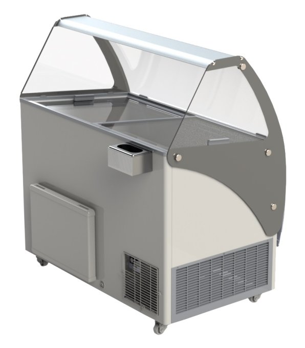 VITRINE À CREME GLACÉE CURACAO 10X5 LTR