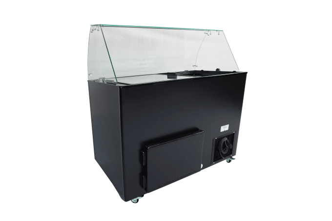 VITRINE À CREME GLACÉE JAVA NOIR 8x5 LTR