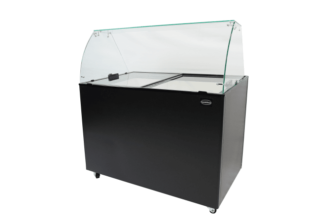 VITRINE À CREME GLACÉE JAVA NOIR 8x5 LTR
