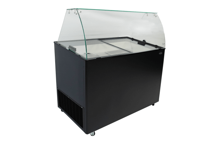 VITRINE À CREME GLACÉE JAVA NOIR 8x5 LTR