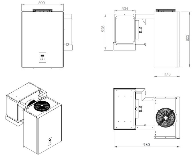 UNITÉ DE RÉFROIDISSEMENT TYPE POSITIF 13,1-18 M3