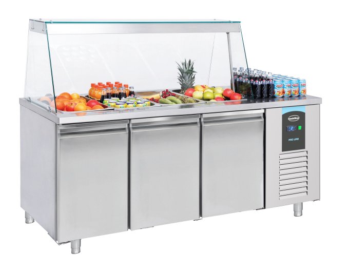SALADETTE 3 PORTES 4x 1/1GN RÉCIPIENT