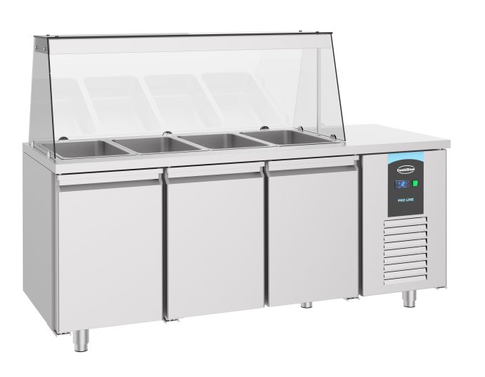 SALADETTE 3 PORTES 4x 1/1GN RÉCIPIENT