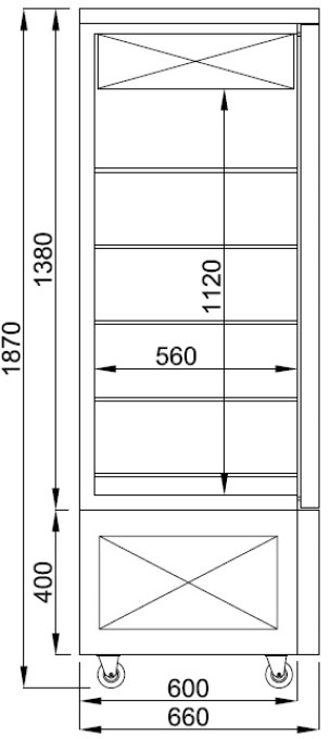VITRINE DE PÂTISSERIE RÉFRIGÉRÉE POUR CHOCOLAT COMBISTEEL 7489.5395