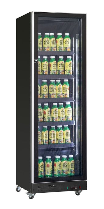 RÉFRIGÉRATEUR 1 PORTE EN VERRE NOIR