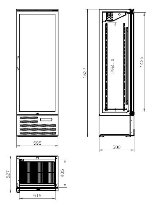 RÉFRIGÉRATEUR DE BAR HAUTE MVC-458