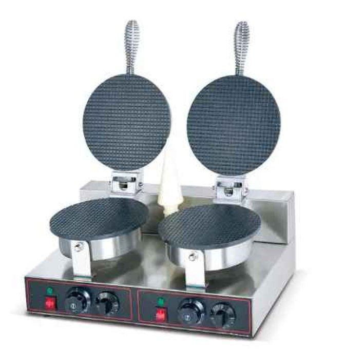 Fabricant de cône double de gaufre pour crème glacée  2 000 w