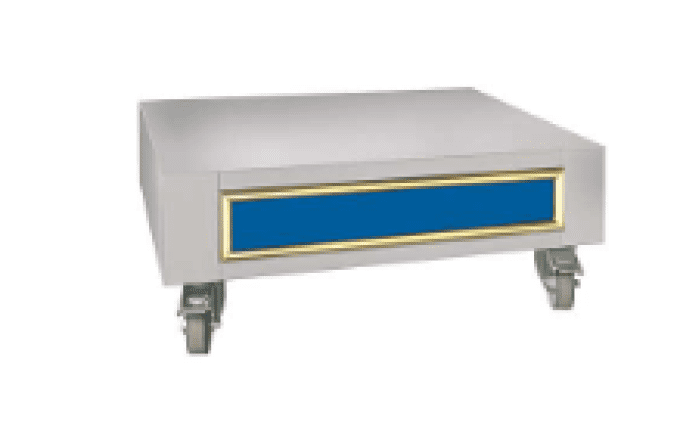 Soubassement inox finition émaillée+décor demi-rond INOTECH ITPMLR244