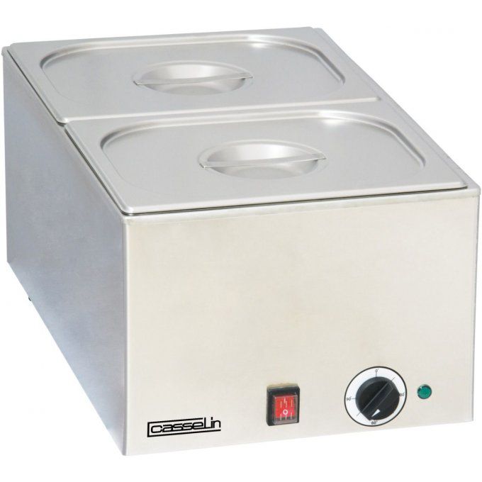 Bain marie sans vidange avec 2 bacs 