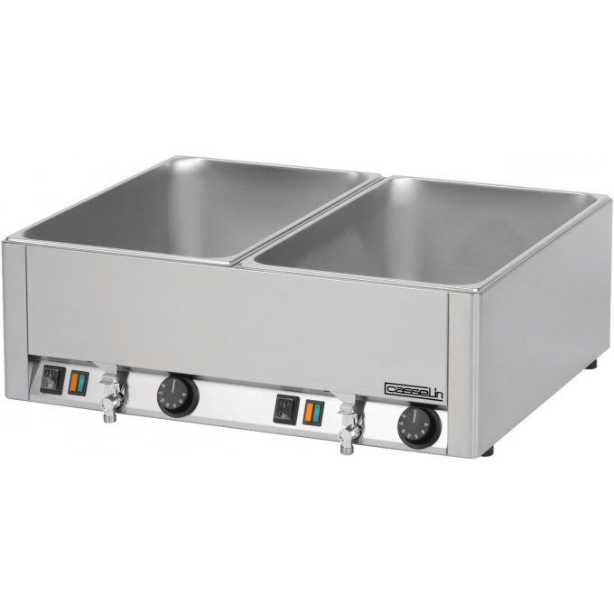 Double bain-marie 2 robinets de vidange