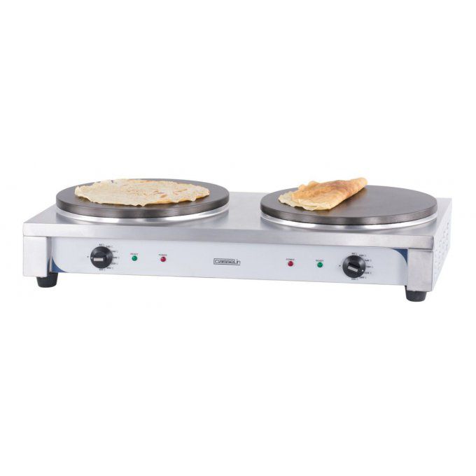 Crêpière double inox 400mm, 230v, 2x2700w