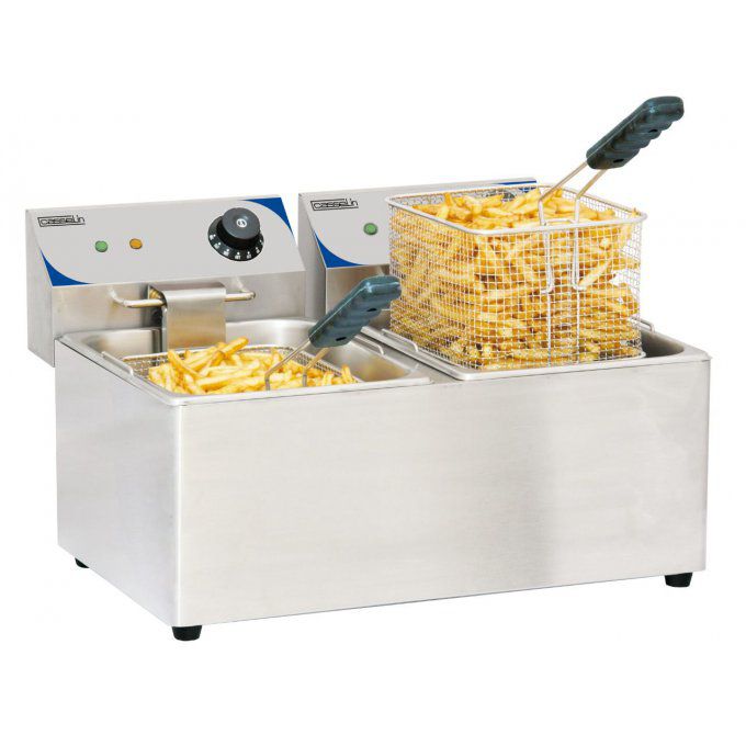 Friteuse électrique 2 X 8 litres