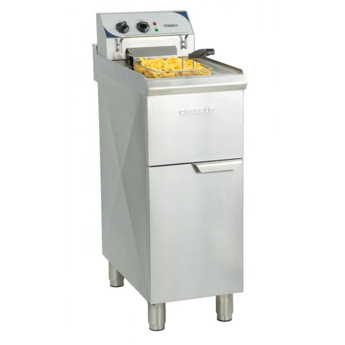 Friteuse électrique sur pieds 10 litres haut rendement, 400v, 9000w