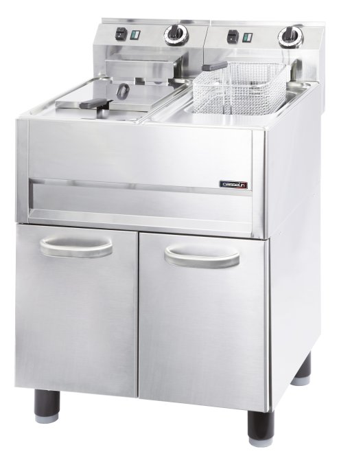 Friteuse sur pieds 2 x 13 litres, 400v, 2x9900w