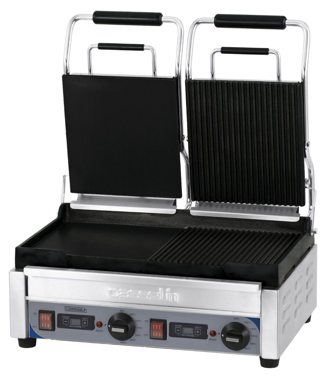 Grill Panini double Mixte minuteur, 230v, 2900w