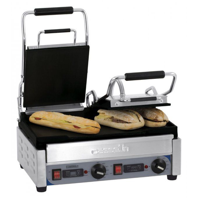 Grill panini double lisse-lisse minuteur, 230v, 2900w