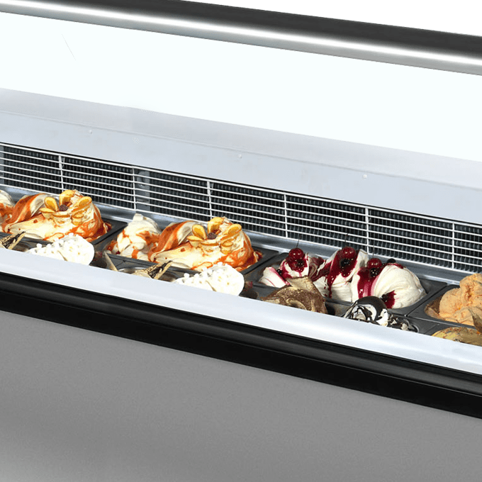 Vitrine pour glace en bac TEFCOLD ISABELLA 13LX