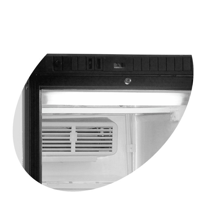 Congélateur vertical vitré TEFCOLD UFSC370G