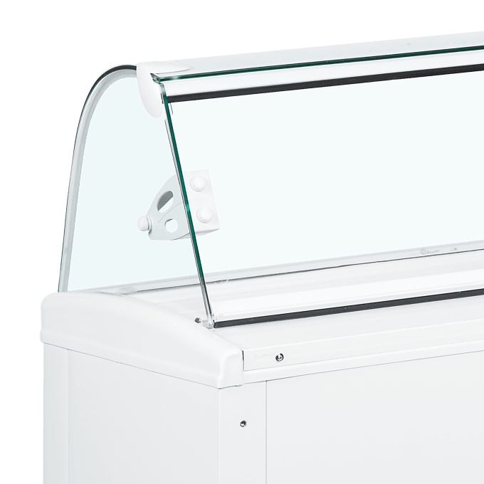 Vitrine ventilée pour glace en bac TEFCOLD FIJI 6