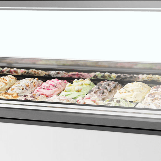 Vitrine ventilée pour glace en bac TEFCOLD MILLENNIUM ST20