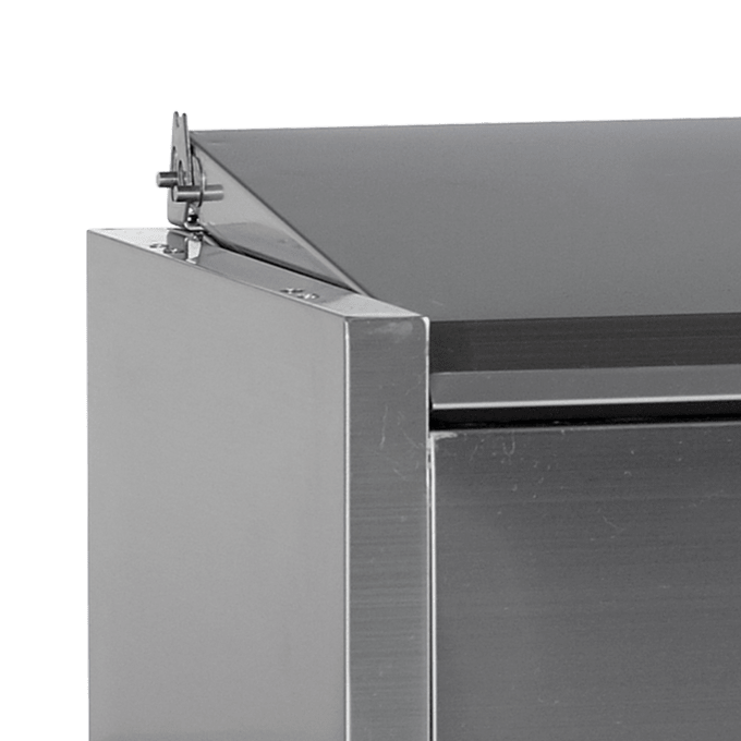 Vitrine réfrigérée GN1/3 TEFCOLD VK38-150 S/S LID