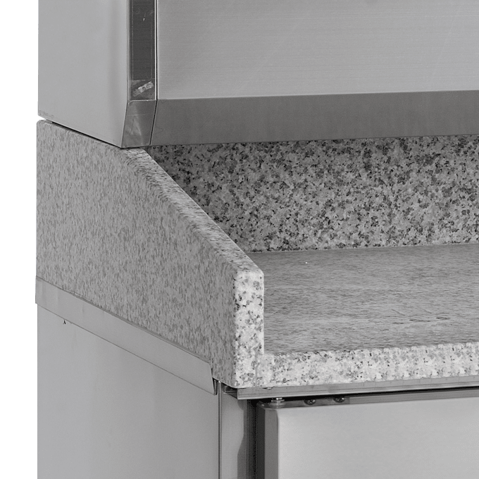 Table à pizza avec module pour garniture TEFCOLD PT1300 + VK38-200