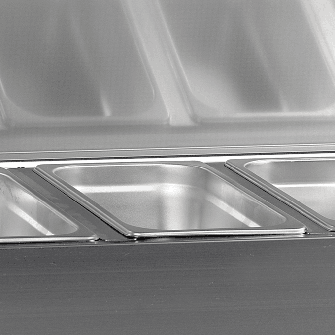 Vitrine réfrigérée GN1/4 TEFCOLD VK33-150 S/S LID