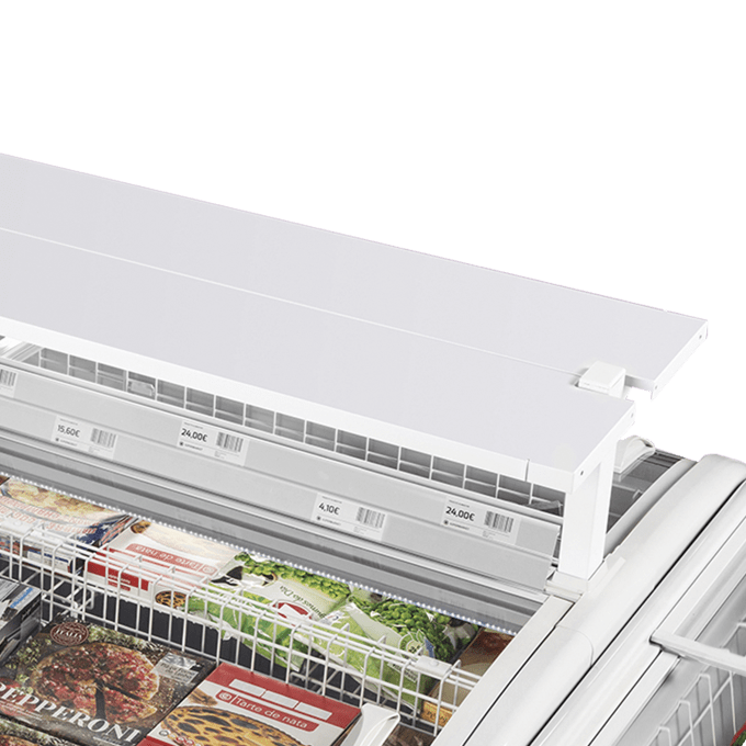 Réfrigérateur / congélateur de supermarché gris TEFCOLD TWIN 220A-CF