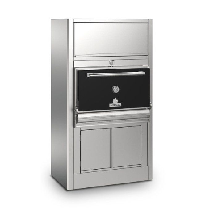 Four à charbon pour 75-95 couverts avec armoire chaude en haut et en bas VIRTUS HMBAC75