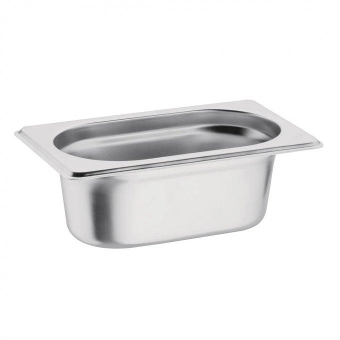 Bac Gastronorme GN 1/9 inox Vogue - 176x108 mm