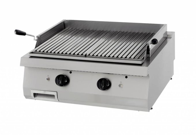 Heavy Duty gaz gril en pierre de lave (unité double) prof. 70 cm Maxima 09398000