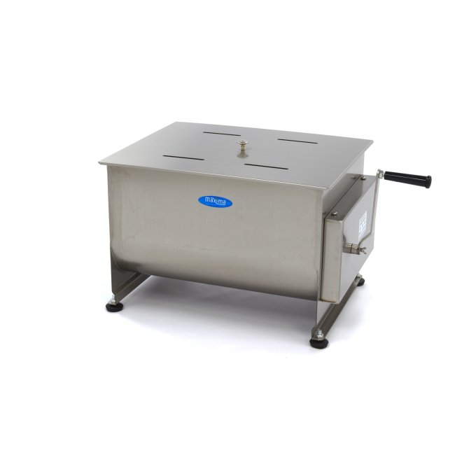 Mélangeur de viande, 50 L, 43 kg viande, axe double, manuel, Maxima 09368002
